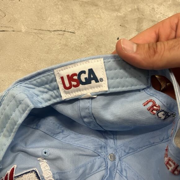 USGA MEMBER US OPEN GOLF HAT COTTON 2019 PEBBLE BEACH BLUE - Picture 6 of 7